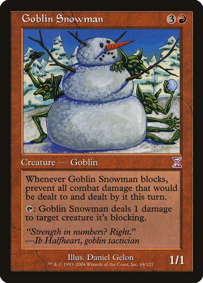 Boneco de Neve dos Goblins / Goblin Snowman - Magic: The Gathering - MoxLand