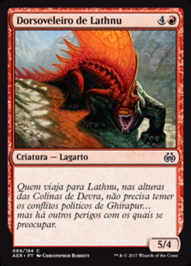 Dorsoveleiro de Lathnu / Lathnu Sailback - Magic: The Gathering - MoxLand