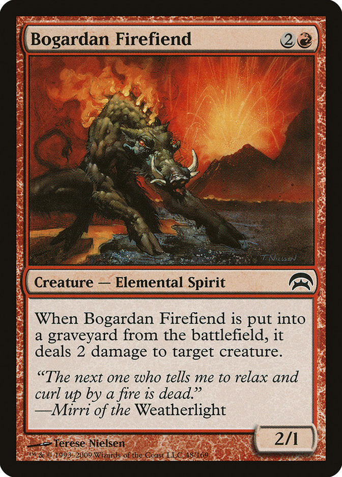 Flamidemo de Bogardan / Bogardan Firefiend - Magic: The Gathering - MoxLand