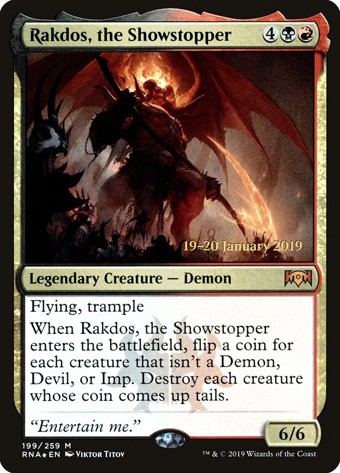 Rakdos, Final Explosivo / Rakdos, the Showstopper - Magic: The Gathering - MoxLand