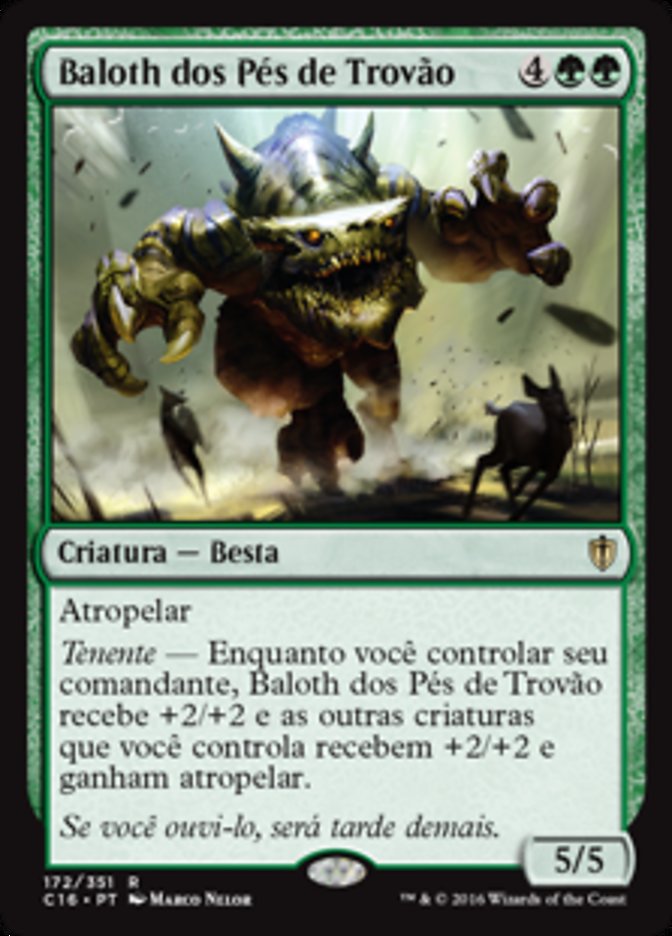 Baloth dos Pés de Trovão / Thunderfoot Baloth - Magic: The Gathering - MoxLand