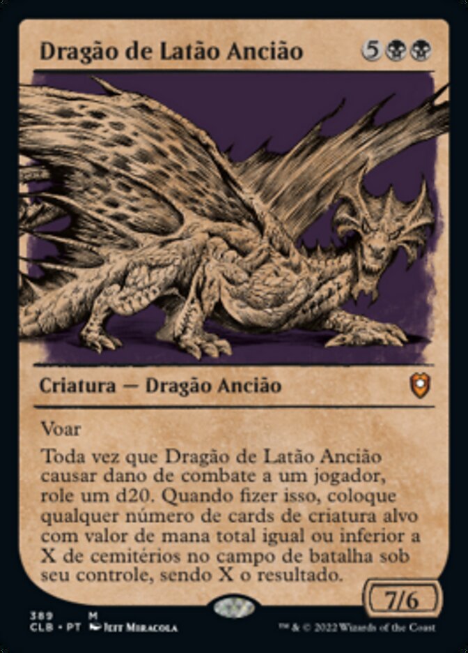 Dragão de Latão Ancião / Ancient Brass Dragon - Magic: The Gathering - MoxLand