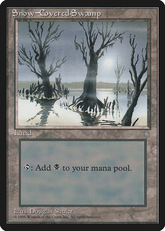 Pântano Nevado / Snow-Covered Swamp - Magic: The Gathering - MoxLand