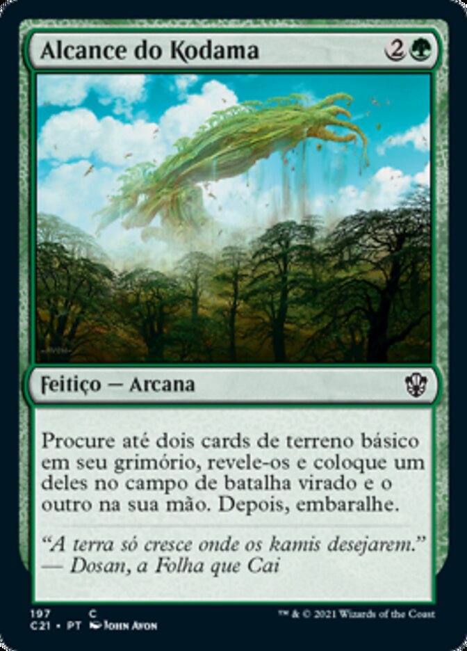 Alcance do Kodama / Kodama's Reach - Magic: The Gathering - MoxLand