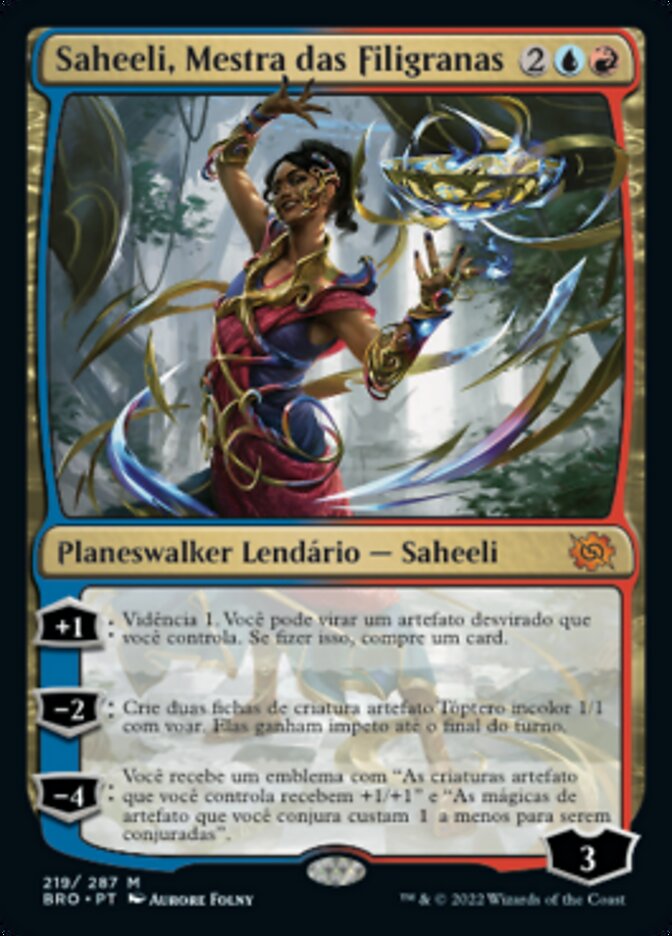 Saheeli, Mestra das Filigranas / Saheeli, Filigree Master - Magic: The Gathering - MoxLand