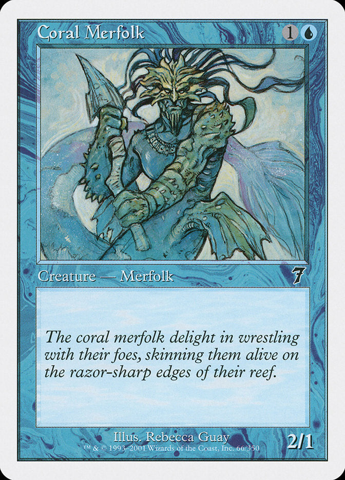 Tritões dos Corais / Coral Merfolk - Magic: The Gathering - MoxLand