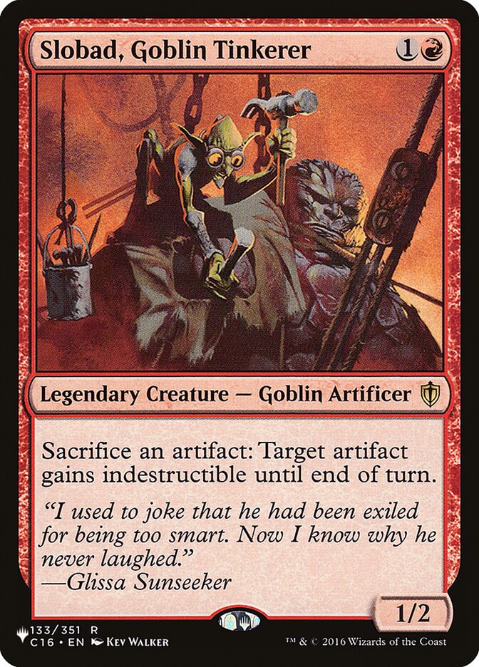 Slobad, Funileiro Goblin / Slobad, Goblin Tinkerer - Magic: The Gathering - MoxLand