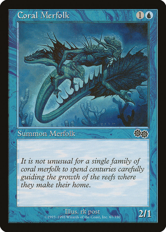 Tritões dos Corais / Coral Merfolk - Magic: The Gathering - MoxLand