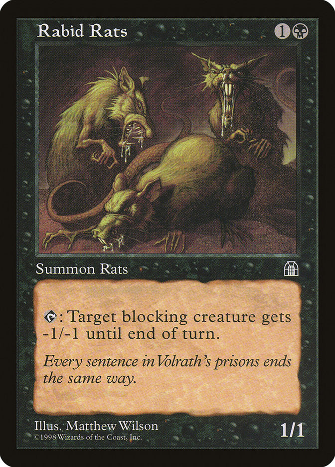 Ratos Raivosos / Rabid Rats - Magic: The Gathering - MoxLand