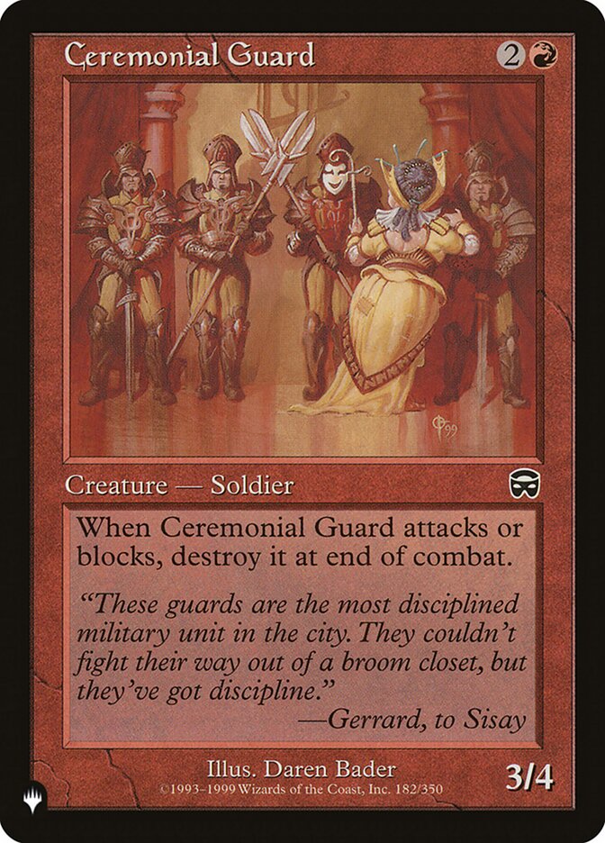 Guarda Cerimonial / Ceremonial Guard - Magic: The Gathering - MoxLand