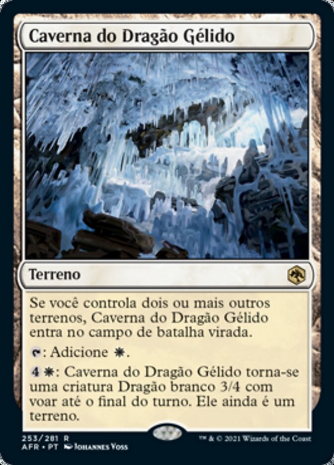 Caverna do Dragão Gélido / Cave of the Frost Dragon - Magic: The Gathering - MoxLand