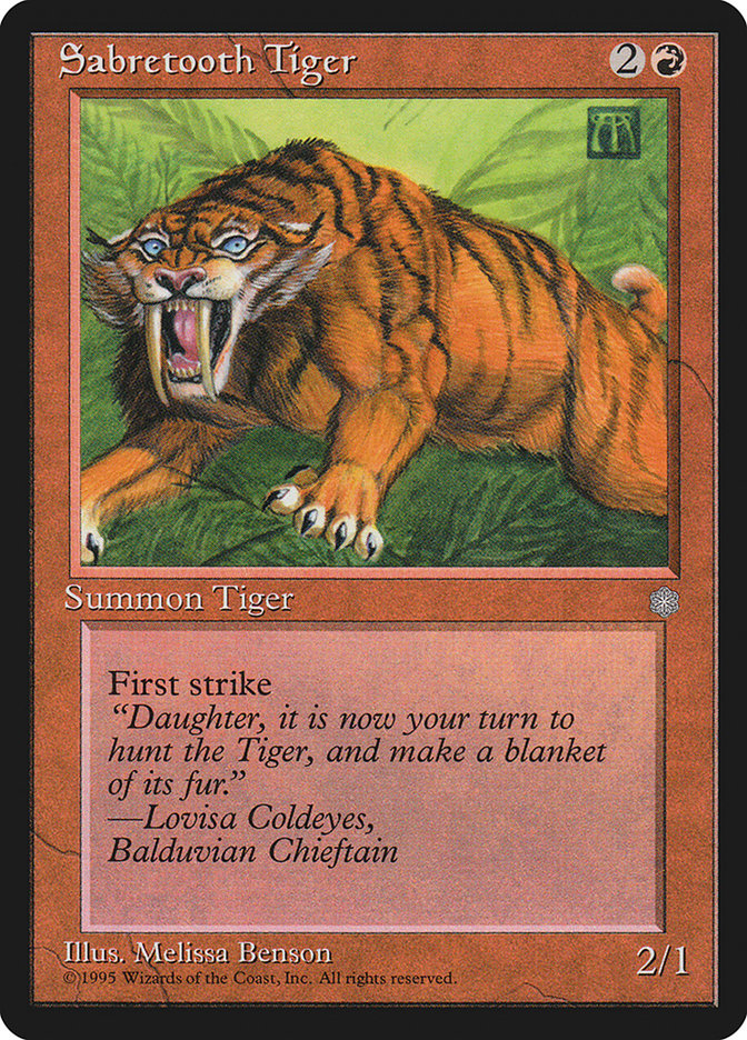 Tigre Dentes-de-Sabre / Sabretooth Tiger - Magic: The Gathering - MoxLand