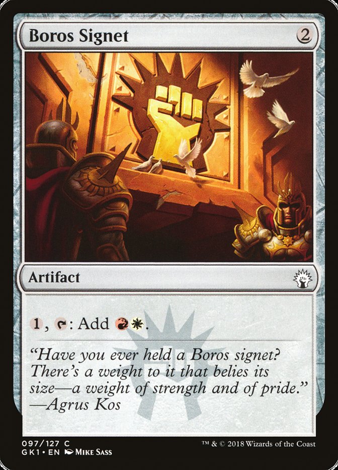 Sinete Boros / Boros Signet - Magic: The Gathering - MoxLand