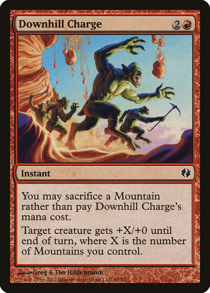 Carga Morro Abaixo / Downhill Charge - Magic: The Gathering - MoxLand