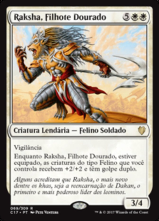 Raksha, Filhote Dourado / Raksha Golden Cub - Magic: The Gathering - MoxLand