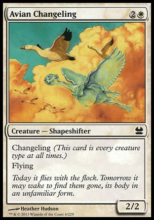 Morfolóide Áleo / Avian Changeling - Magic: The Gathering - MoxLand