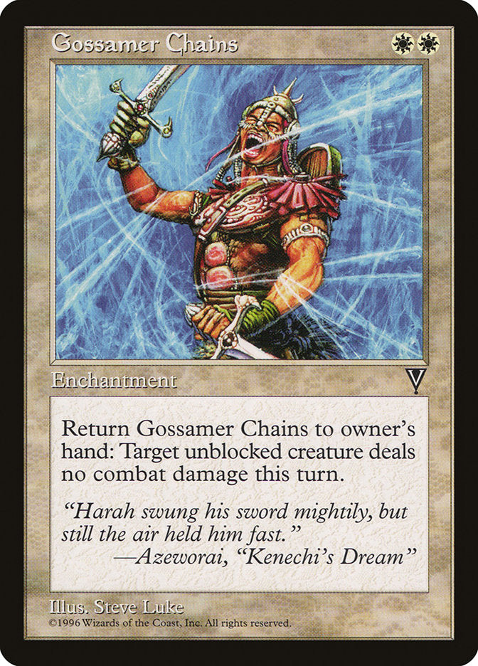 Teia Diáfana / Gossamer Chains - Magic: The Gathering - MoxLand