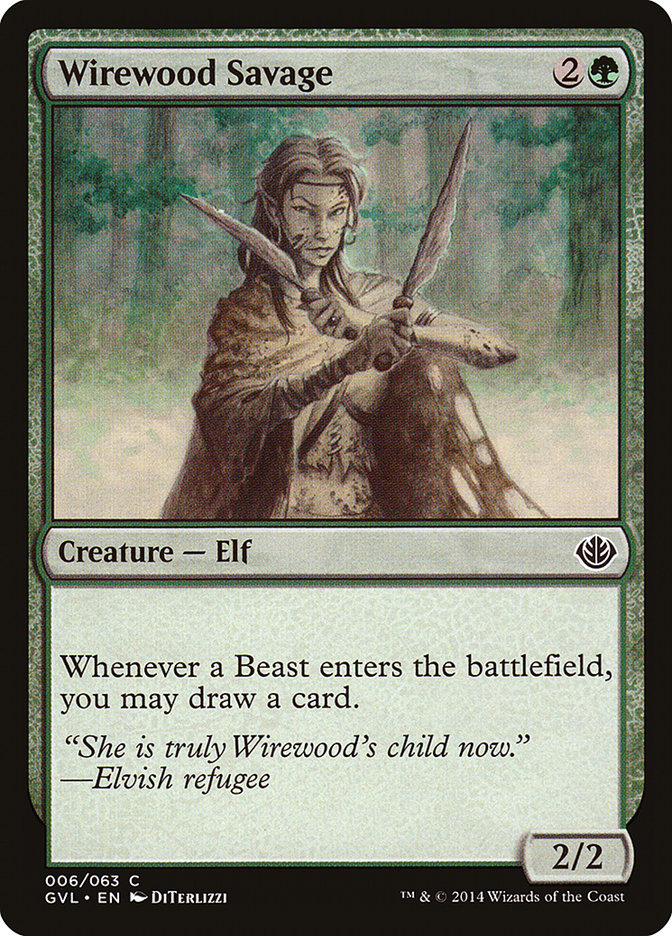 Selvagem de Wirewood / Wirewood Savage - Magic: The Gathering - MoxLand