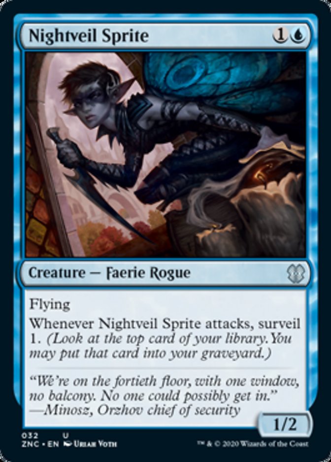 Sílfide do Véu da Noite / Nightveil Sprite - Magic: The Gathering - MoxLand