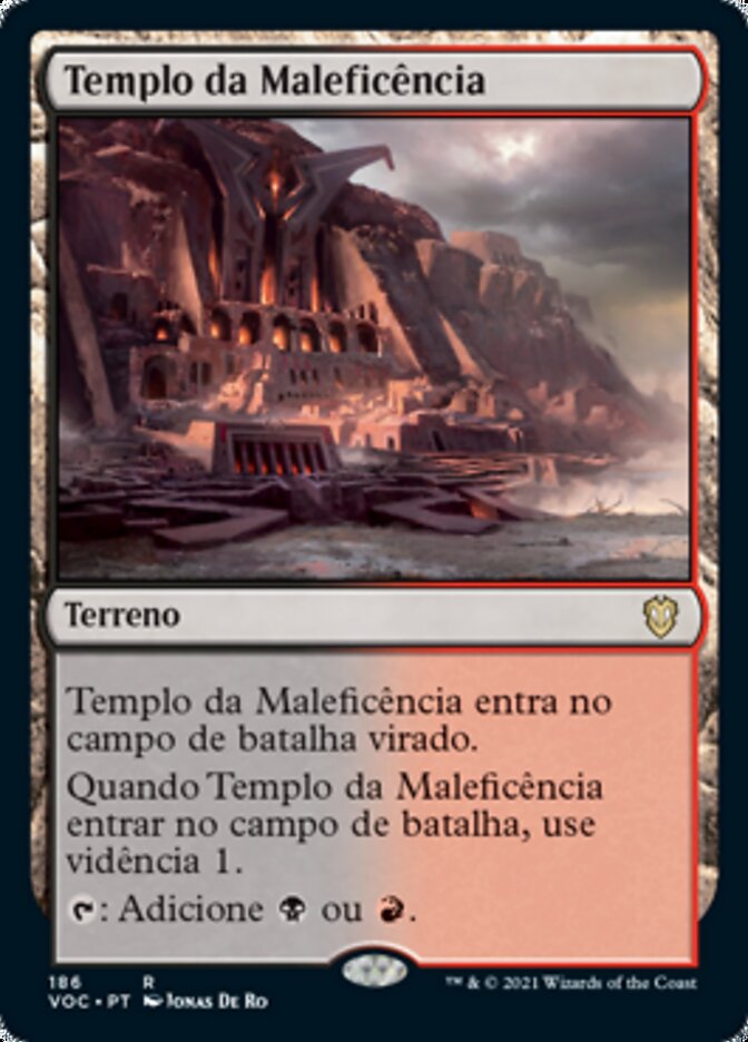 Templo da Maleficência / Temple of Malice - Magic: The Gathering - MoxLand