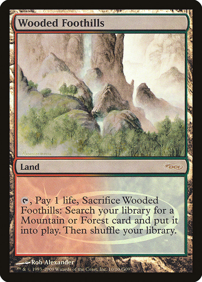 Contraforte Arborizado / Wooded Foothills - Magic: The Gathering - MoxLand