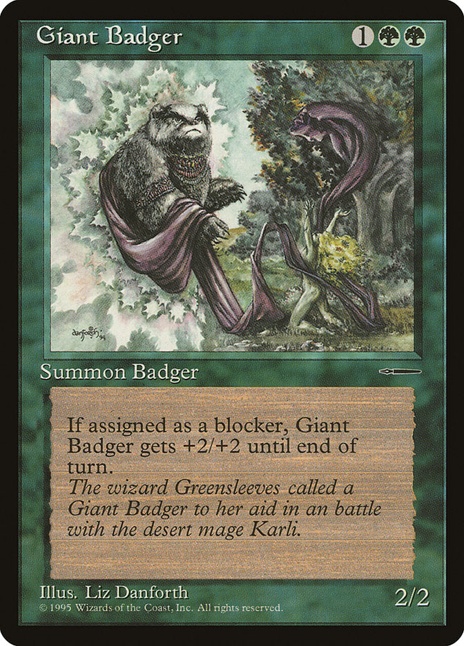 Texugo Gigante / Giant Badger - Magic: The Gathering - MoxLand