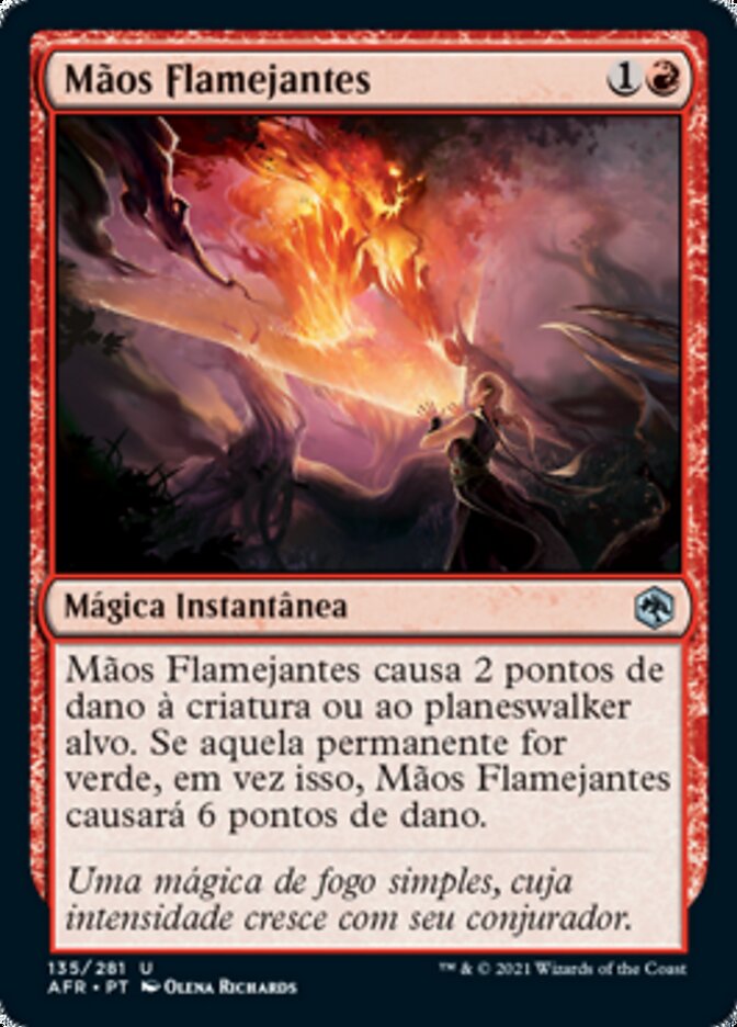 Mãos Flamejantes / Burning Hands - Magic: The Gathering - MoxLand