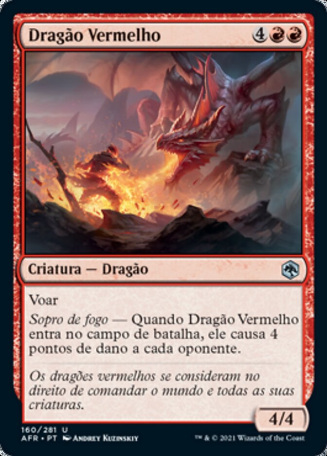 Dragão Vermelho / Red Dragon - Magic: The Gathering - MoxLand