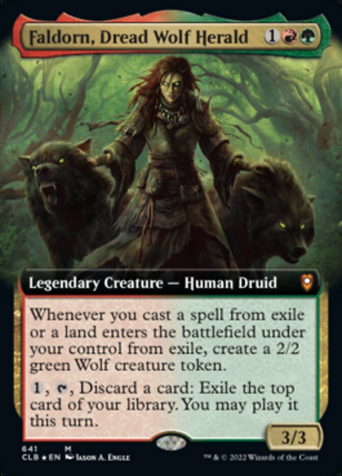 Faldorn, Arauta de Lobo Medonho / Faldorn, Dread Wolf Herald - Magic: The Gathering - MoxLand