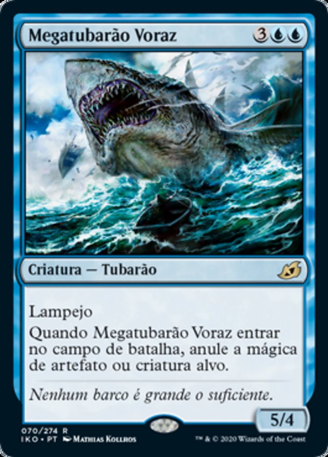 Megatubarão Voraz / Voracious Greatshark - Magic: The Gathering - MoxLand