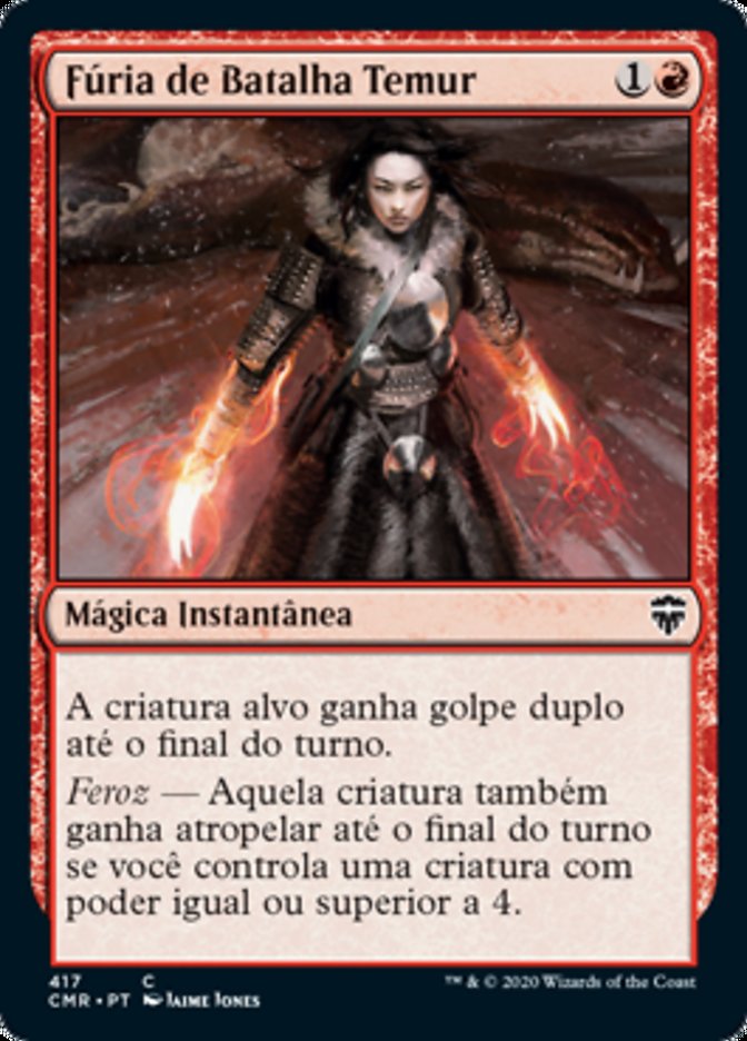 Fúria de Batalha Temur / Temur Battle Rage - Magic: The Gathering - MoxLand