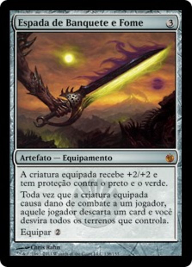 Espada de Banquete e Fome / Sword of Feast and Famine - Magic: The Gathering - MoxLand