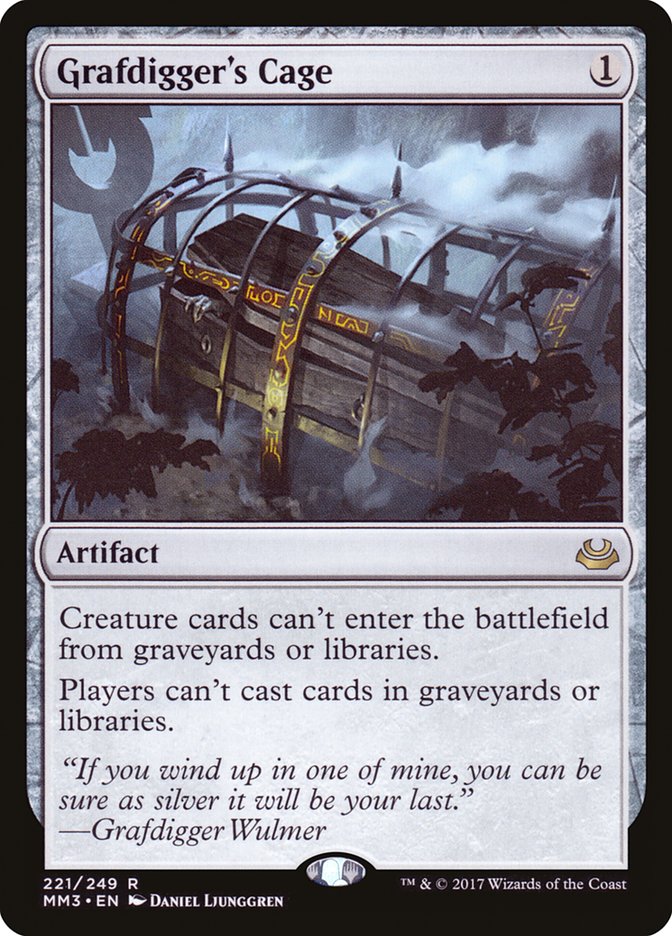 Jaula do Escavador de Túmulos / Grafdigger's Cage - Magic: The Gathering - MoxLand