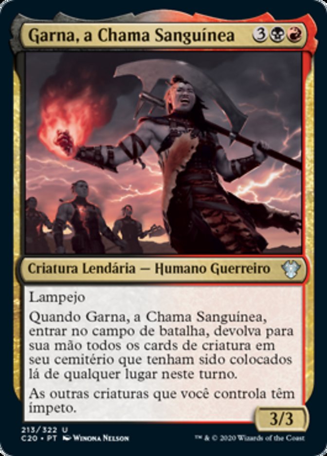 Garna, a Chama Sanguínea / Garna, the Bloodflame - Magic: The Gathering - MoxLand