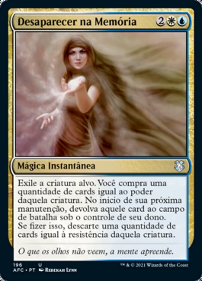 Desaparecer na Memória / Vanish into Memory - Magic: The Gathering - MoxLand