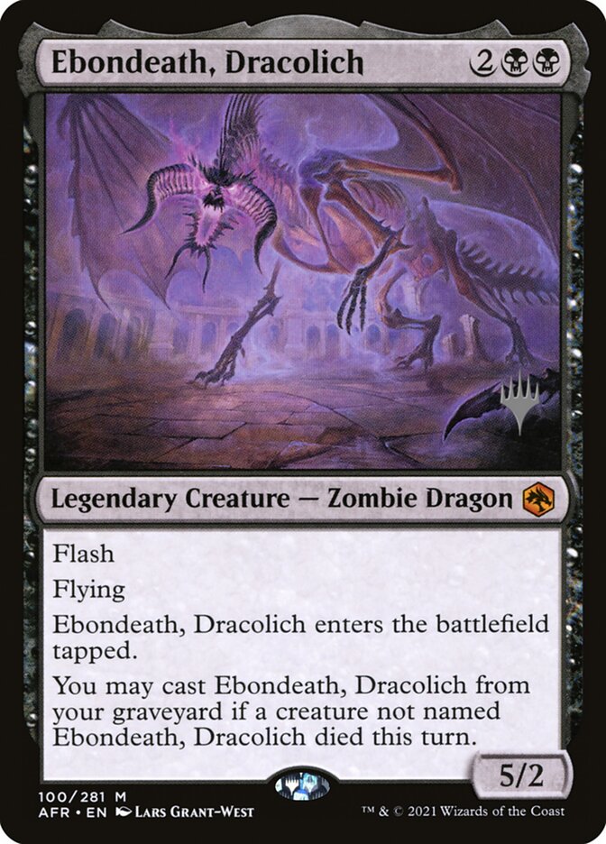 Morte de Ébano, Dracolich / Ebondeath, Dracolich - Magic: The Gathering - MoxLand