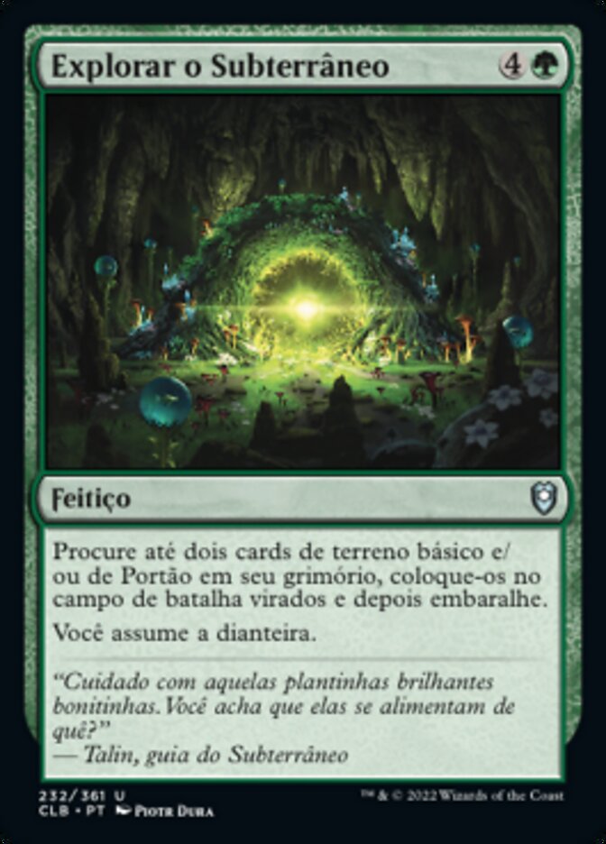 Explorar o Subterrâneo / Explore the Underdark - Magic: The Gathering - MoxLand