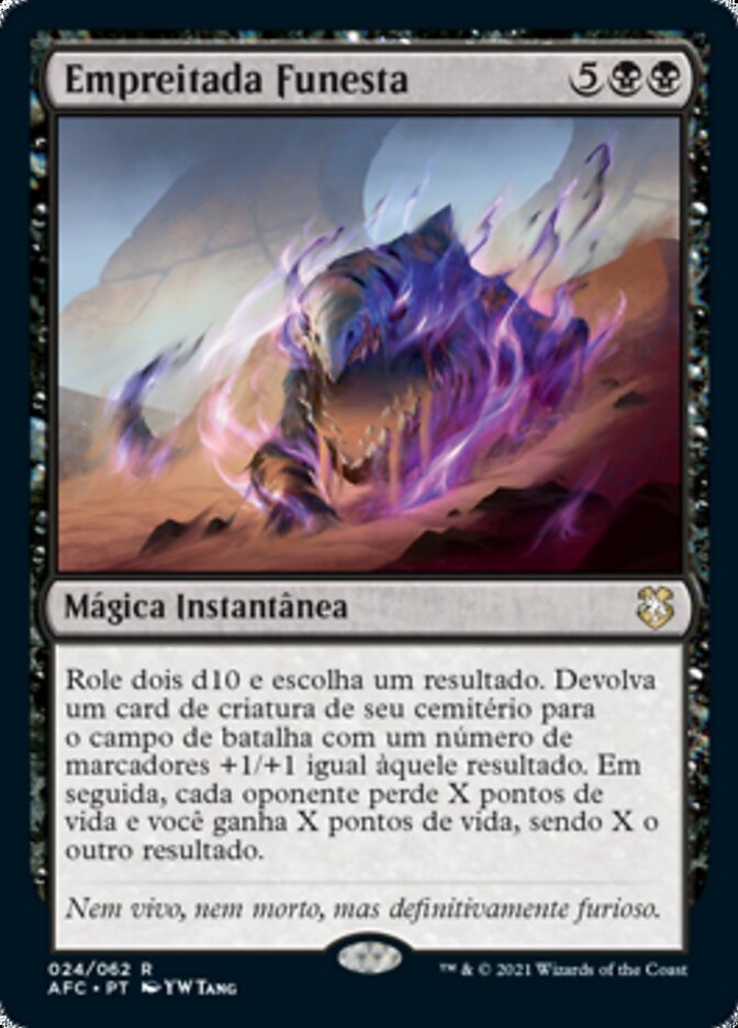 Empreitada Funesta / Grave Endeavor - Magic: The Gathering - MoxLand