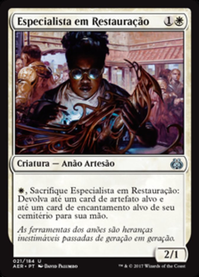 Especialista em Restauração / Restoration Specialist - Magic: The Gathering - MoxLand