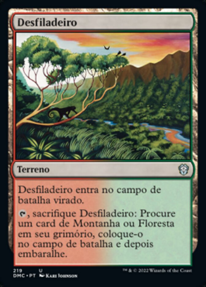 Desfiladeiro / Mountain Valley - Magic: The Gathering - MoxLand