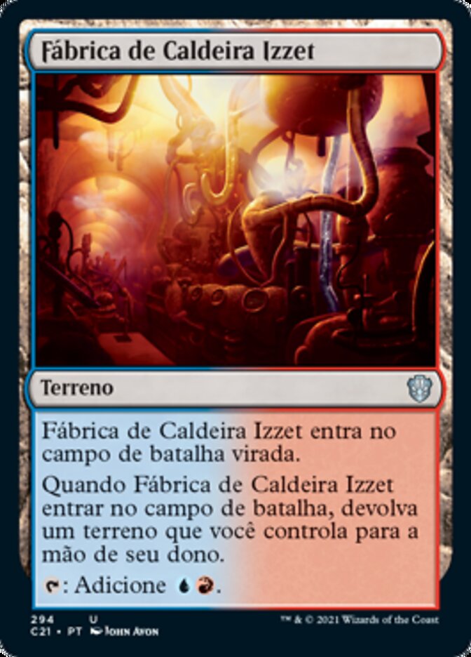 Fábrica de Caldeira Izzet / Izzet Boilerworks - Magic: The Gathering - MoxLand