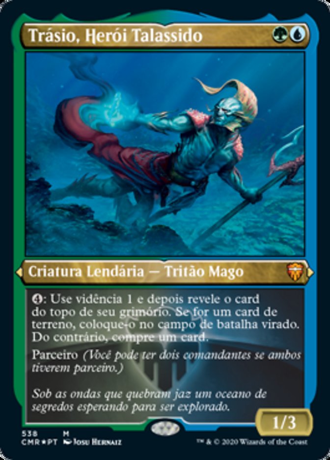 Trásio, Herói Talassido / Thrasios, Triton Hero - Magic: The Gathering - MoxLand