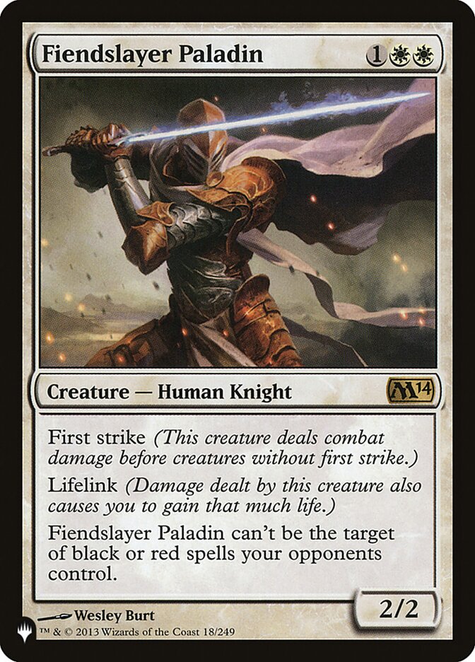 Paladino Demonicida / Fiendslayer Paladin - Magic: The Gathering - MoxLand