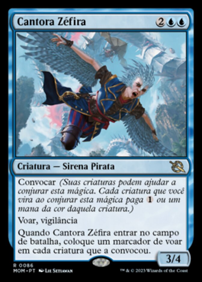 Cantora Zéfira / Zephyr Singer - Magic: The Gathering - MoxLand