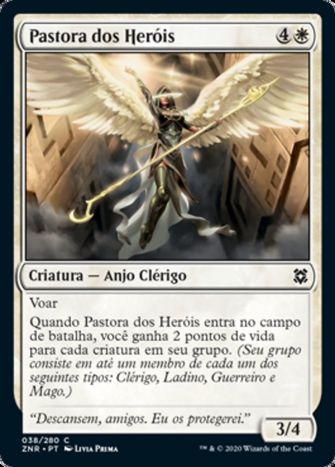 Pastora dos Heróis / Shepherd of Heroes - Magic: The Gathering - MoxLand