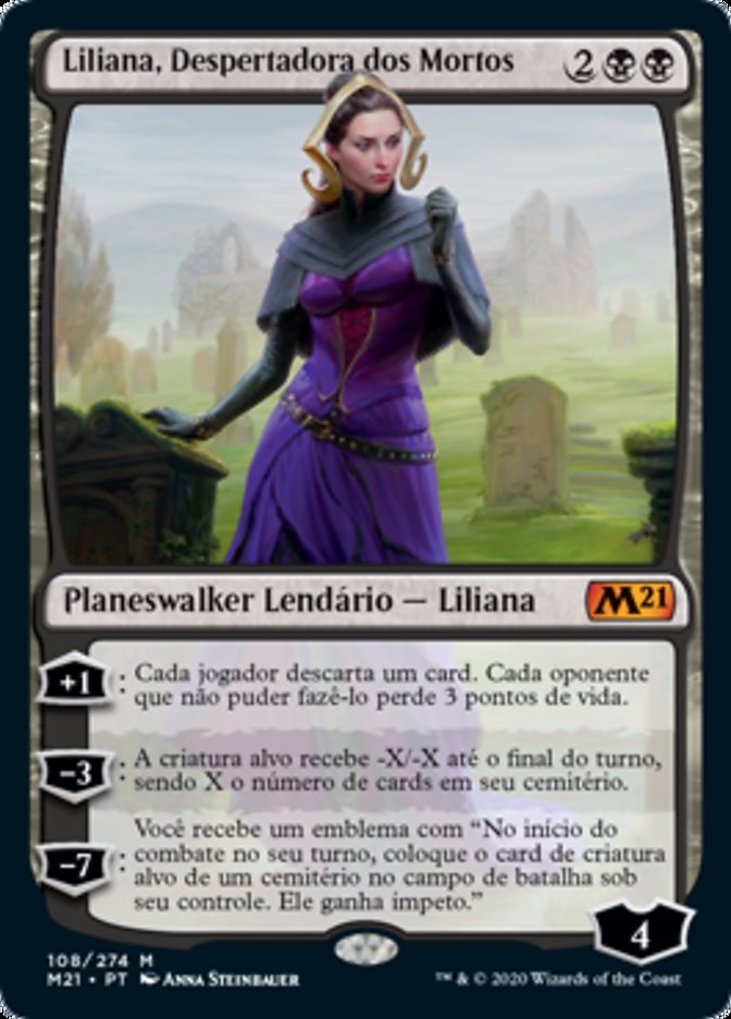 Liliana, Despertadora dos Mortos / Liliana, Waker of the Dead - Magic: The Gathering - MoxLand