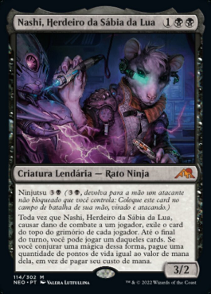 Nashi, Herdeiro da Sábia da Lua / Nashi, Moon Sage's Scion - Magic: The Gathering - MoxLand