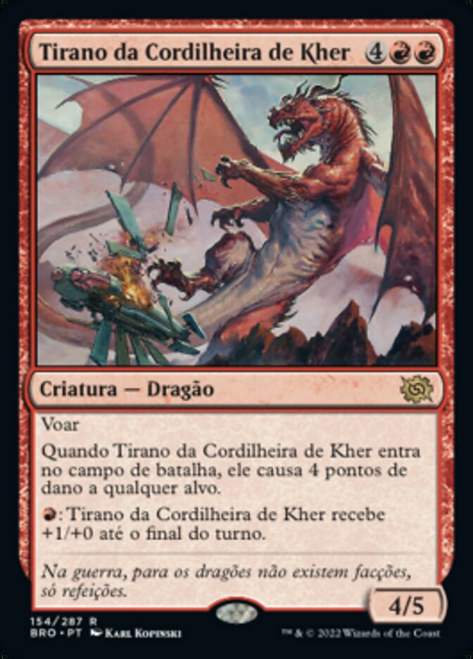 Tirano da Cordilheira de Kher / Tyrant of Kher Ridges - Magic: The Gathering - MoxLand