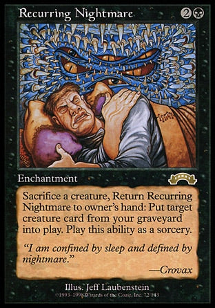 Pesadelo Recorrente / Recurring Nightmare - Magic: The Gathering - MoxLand