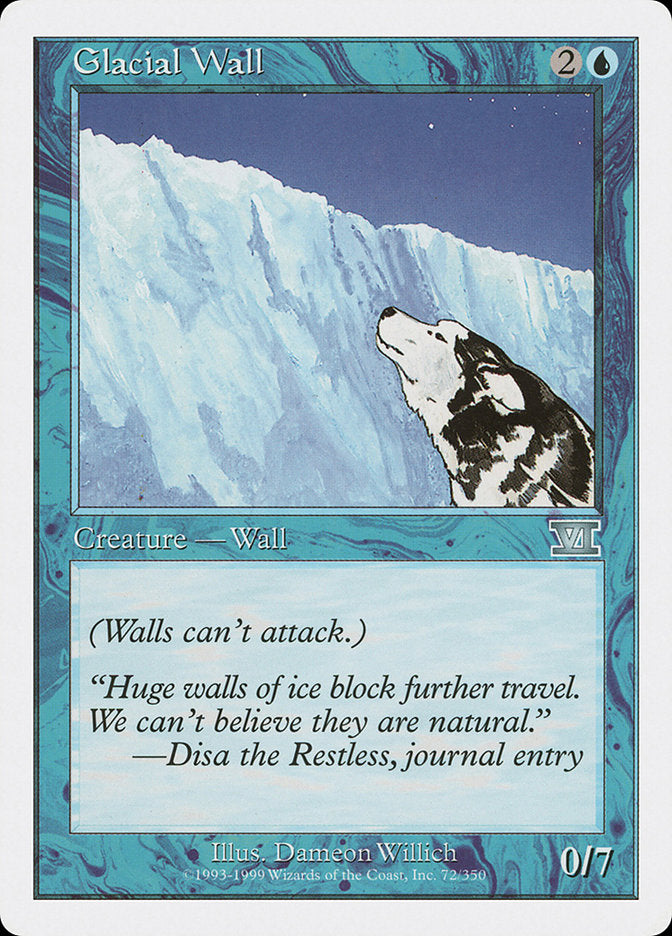 Barreira Glacial / Glacial Wall - Magic: The Gathering - MoxLand
